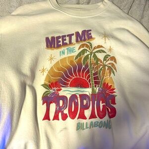 “Meet me in the tropics” graphic crewneck